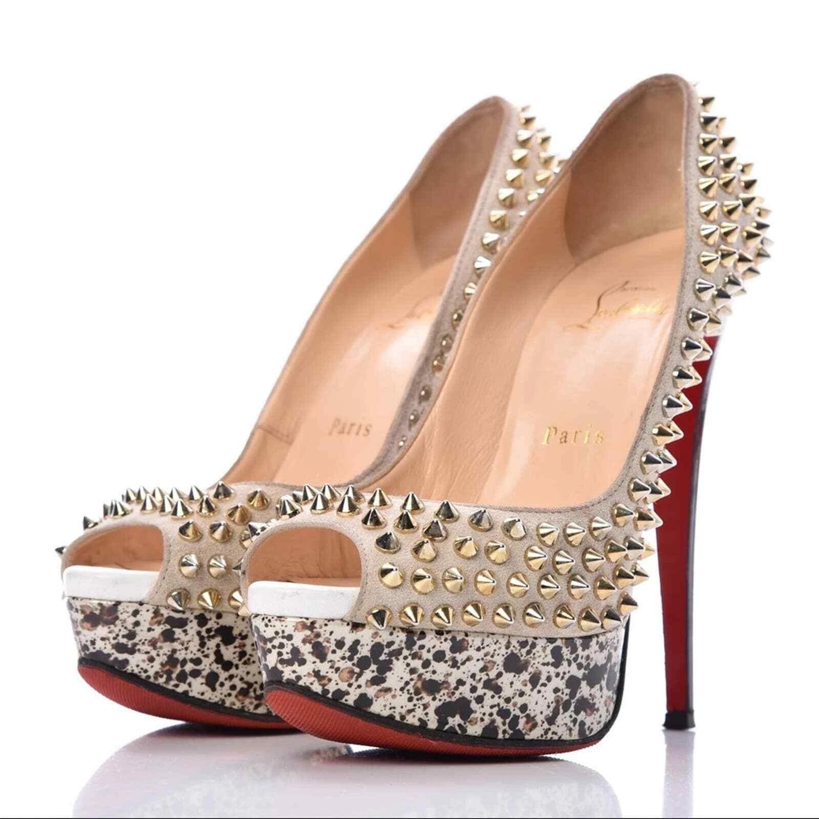 Christian Louboutin Lady Peep Spike décolleté