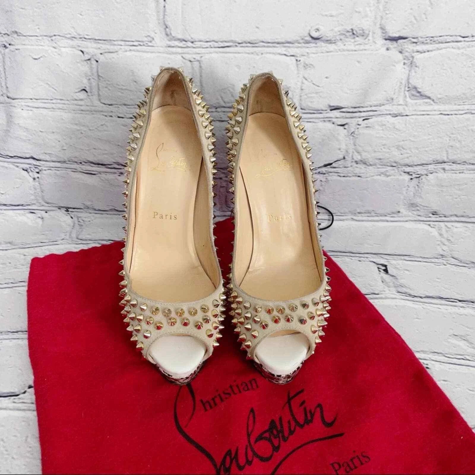 Christian Louboutin Lady Peep Spike décolleté