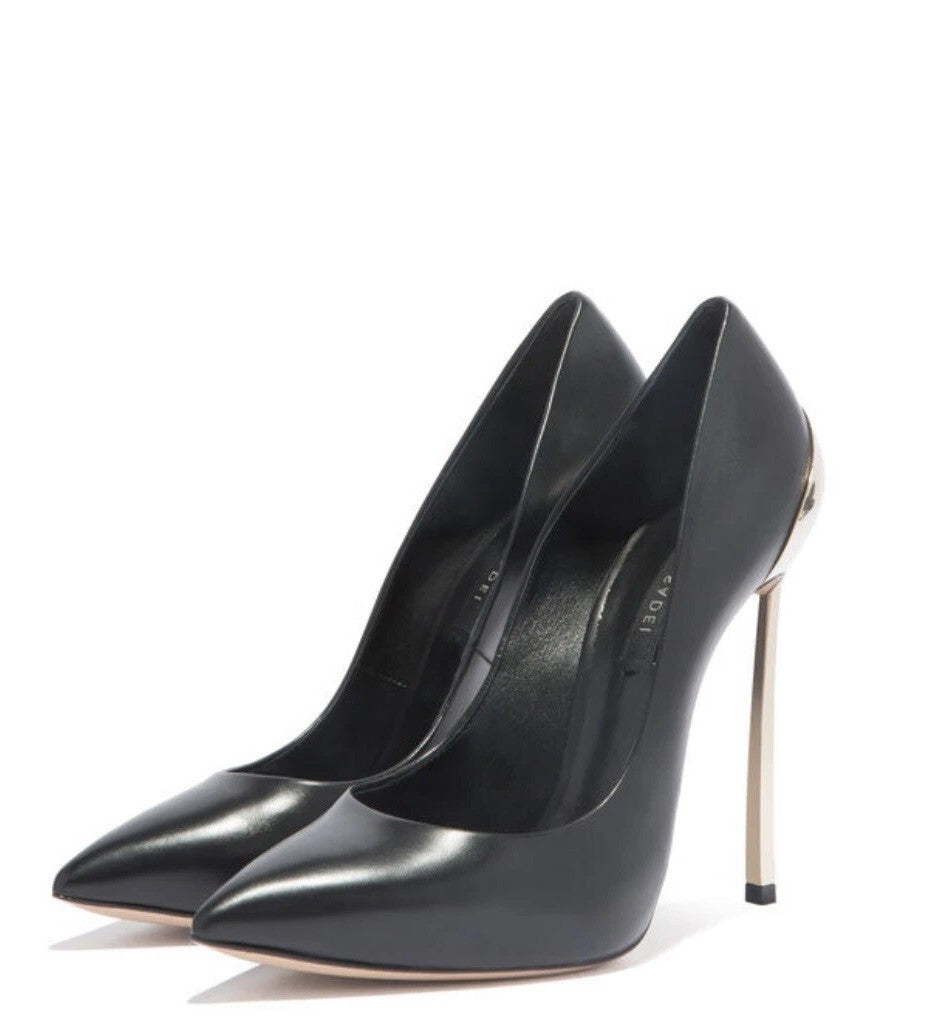 Casadei Heels Size 40,Heel In Stainless Steel 115 Mm,10 Mm Concealed Platform