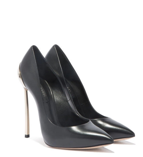 Casadei Heels Size 40,Heel In Stainless Steel 115 Mm,10 Mm Concealed Platform